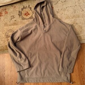 SHEIN Soft Gray Fleece Poncho